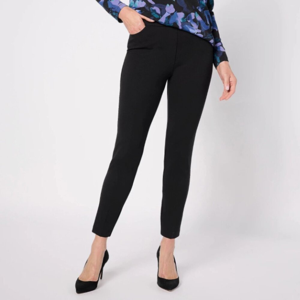 GRAVER Susan Graver Regular Status Stretch Slim Leg Ankle Pants 3X